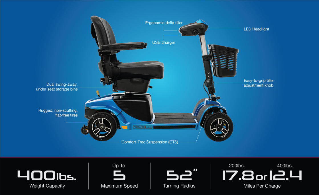 revo 2.0 4 wheel scooter specifications image