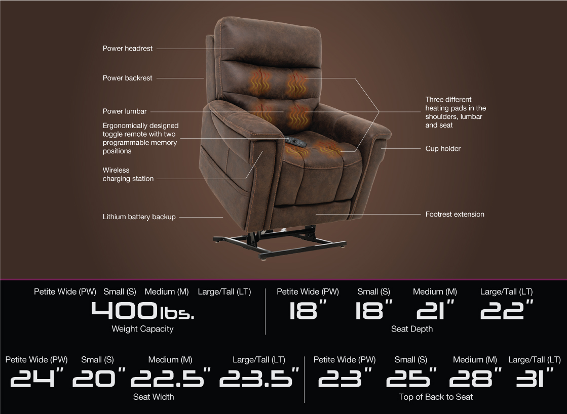 vivalift tranquil plr 935 power lift recliner specifications image