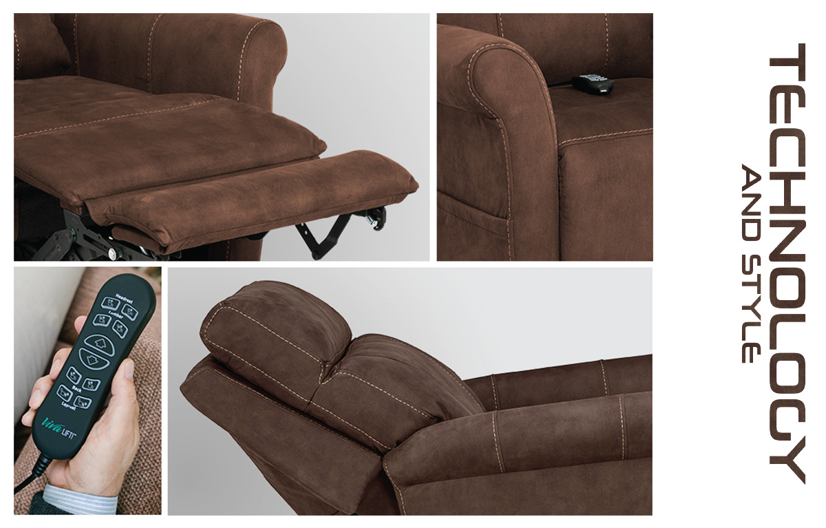 Pride VivaLift! Urbana 2 Power Lift Chair Recliner - Includes Power  Headrest and Power Lumbar